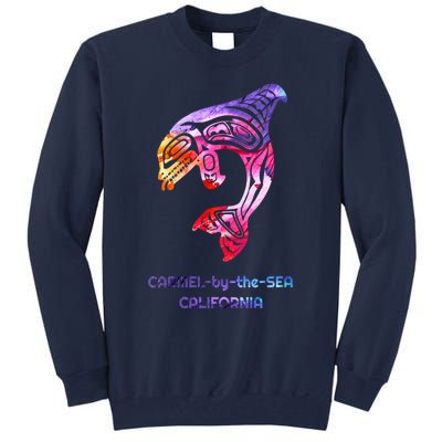 Carmelbythesea Ca Orca Killer Whale Native American Tall Sweatshirt