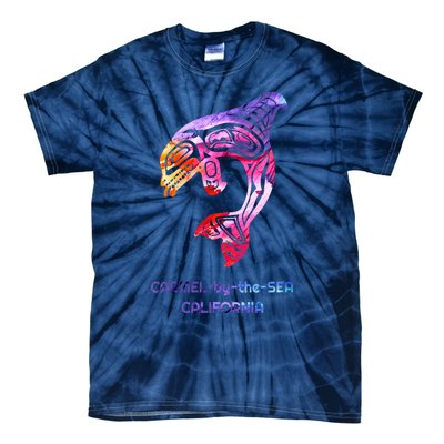 Carmelbythesea Ca Orca Killer Whale Native American Tie-Dye T-Shirt