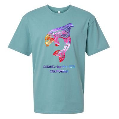 Carmelbythesea Ca Orca Killer Whale Native American Sueded Cloud Jersey T-Shirt