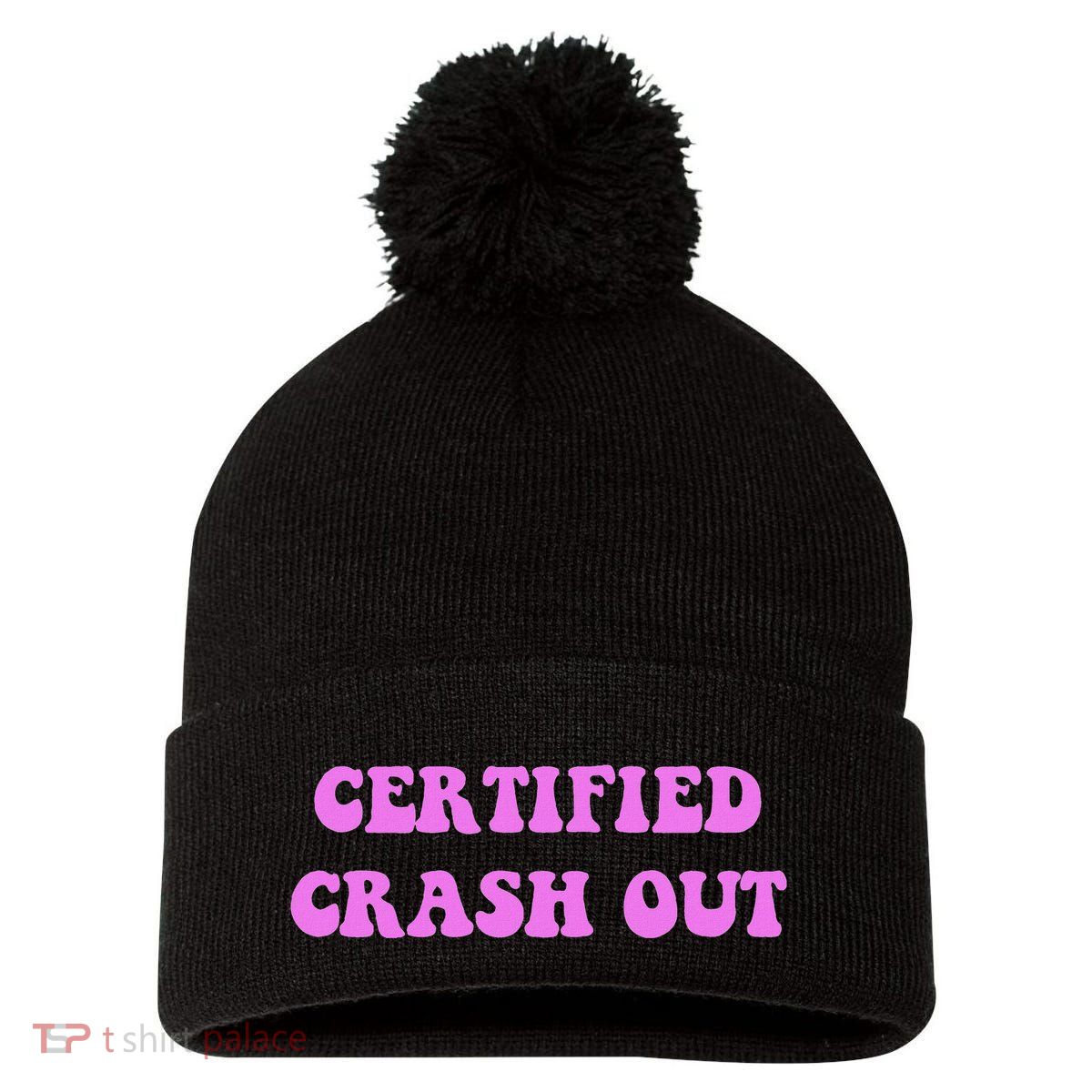 Certified Crash Out Pom Pom 12in Knit Beanie