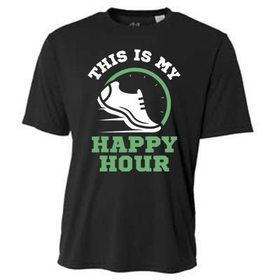 Cross Country Or Run Or This Is My Happy Hour Running Cooling Performance Crew T-Shirt