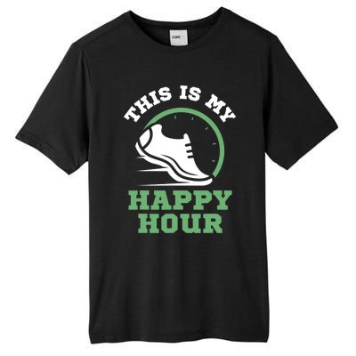 Cross Country Or Run Or This Is My Happy Hour Running Tall Fusion ChromaSoft Performance T-Shirt