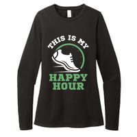 Cross Country Or Run Or This Is My Happy Hour Running Womens CVC Long Sleeve Shirt