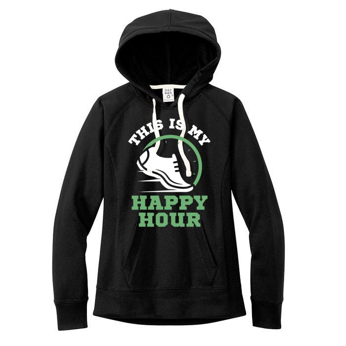 Cross Country Or Run Or This Is My Happy Hour Running Women's Fleece Hoodie