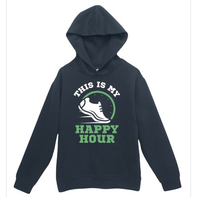 Cross Country Or Run Or This Is My Happy Hour Running Urban Pullover Hoodie