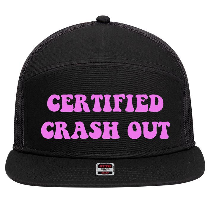 Certified Crash Out 7 Panel Mesh Trucker Snapback Hat