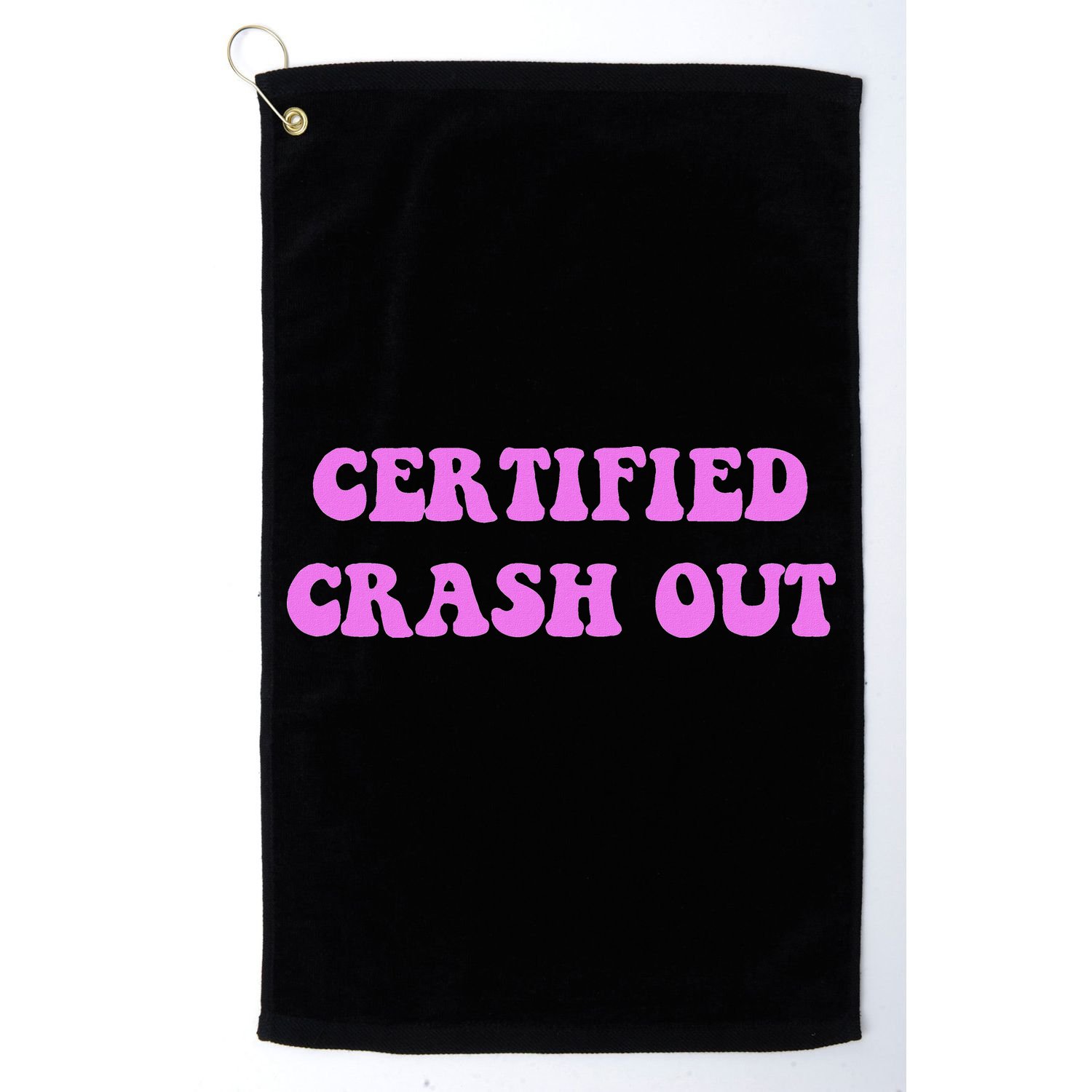 Certified Crash Out Golf Towel