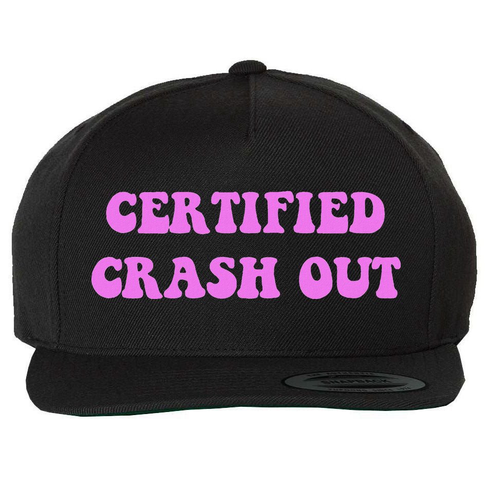 Certified Crash Out Wool Snapback Cap