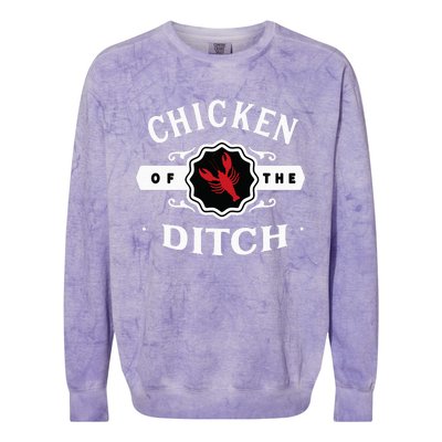 Crawfish Chicken Of The Ditch Colorblast Crewneck Sweatshirt