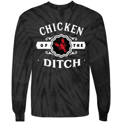 Crawfish Chicken Of The Ditch Tie-Dye Long Sleeve Shirt