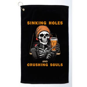 Cornhole Platinum Collection Golf Towel