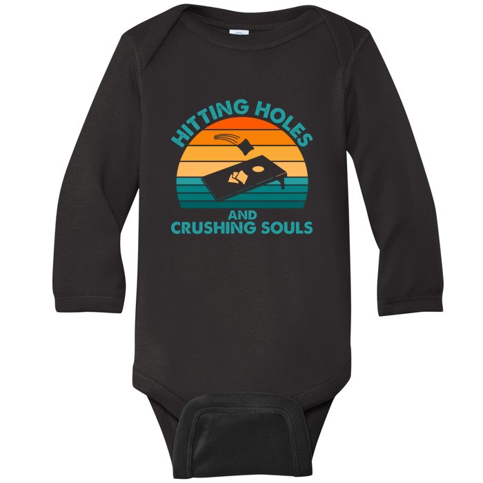 Cornhole Baby Long Sleeve Bodysuit