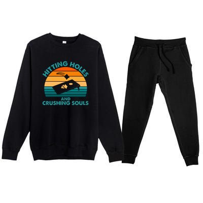 Cornhole Premium Crewneck Sweatsuit Set