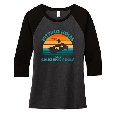 Cornhole Women's Tri-Blend 3/4-Sleeve Raglan Shirt