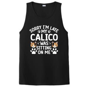 Calico Cat Owner Funny Calico Cat Dad Calico Cat Mom Gift PosiCharge Competitor Tank