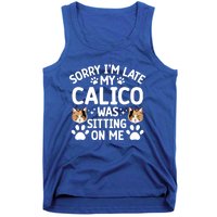 Calico Cat Owner Funny Calico Cat Dad Calico Cat Mom Gift Tank Top