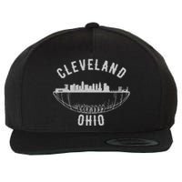 Cool Cleveland Ohio OH Football Skyline Skyscraper Fan Gift Wool Snapback Cap