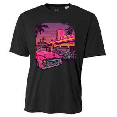 Classic Cruise Old School Retro Vintage Car Cooling Performance Crew T-Shirt