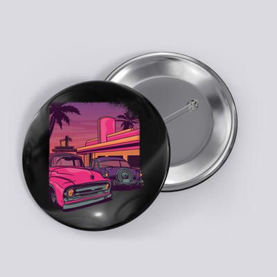 Classic Cruise Old School Retro Vintage Car Button