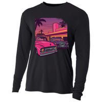 Classic Cruise Old School Retro Vintage Car Cooling Performance Long Sleeve Crew