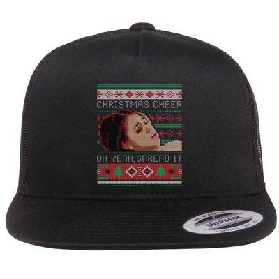 Christmas Cheer Oh Yeah Spread It Christmas Meme Cool Gift Flat Bill Trucker Hat