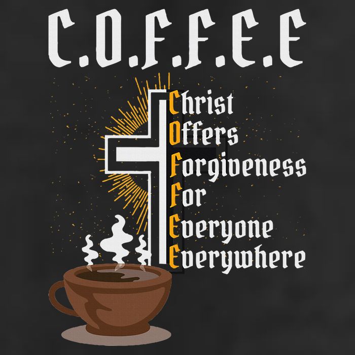 Coffee Christ Offers Forgiveness For Everyone Everywhere 15oz Campfire Ceramic Mug