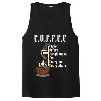 Coffee Christ Offers Forgiveness For Everyone Everywhere PosiCharge Competitor Tank