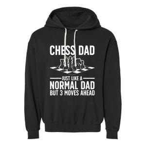 Cool Chess Player Art For Men Dad Knight Chess Lovers Pieces Garment-Dyed Fleece Hoodie