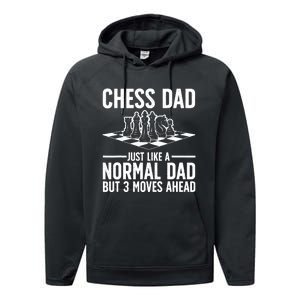 Cool Chess Player Art For Men Dad Knight Chess Lovers Pieces Performance Fleece Hoodie