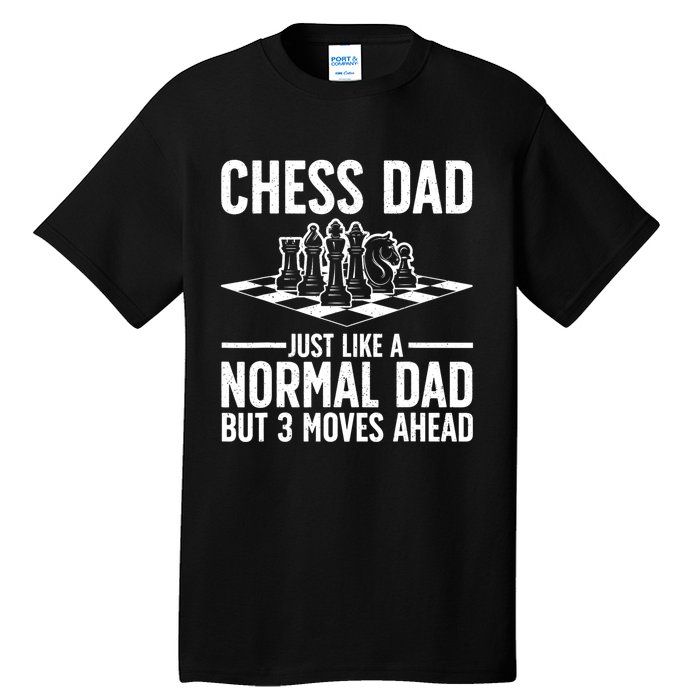 Cool Chess Player Art For Men Dad Knight Chess Lovers Pieces Tall T-Shirt