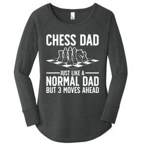 Cool Chess Player Art For Men Dad Knight Chess Lovers Pieces Women's Perfect Tri Tunic Long Sleeve Shirt