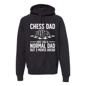 Cool Chess Player Art For Men Dad Knight Chess Lovers Pieces Premium Hoodie