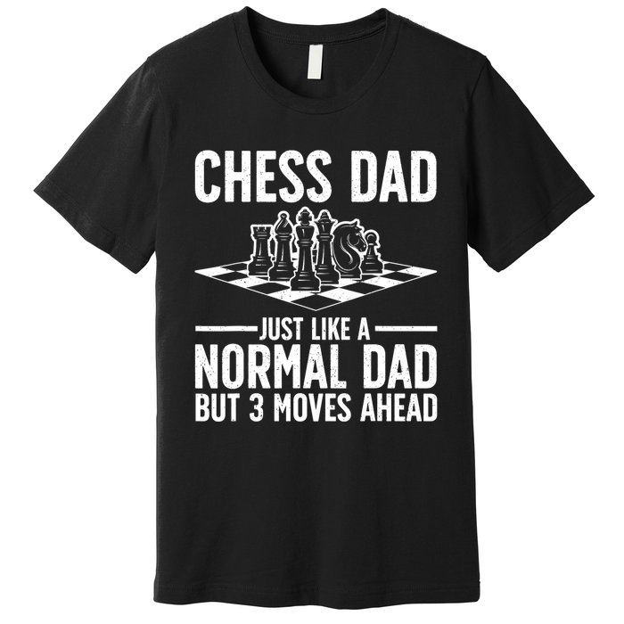 Cool Chess Player Art For Men Dad Knight Chess Lovers Pieces Premium T-Shirt