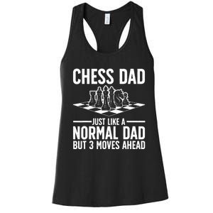 Cool Chess Player Art For Men Dad Knight Chess Lovers Pieces Women's Racerback Tank