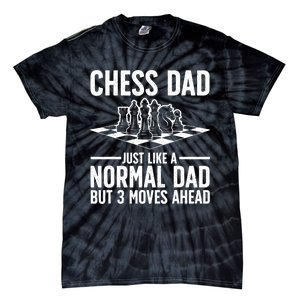 Cool Chess Player Art For Men Dad Knight Chess Lovers Pieces Tie-Dye T-Shirt