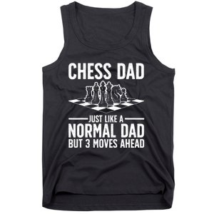 Cool Chess Player Art For Men Dad Knight Chess Lovers Pieces Tank Top