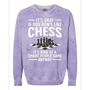 Cool Chess Players Art For Men Kids Chess Lover Novelty Colorblast Crewneck Sweatshirt