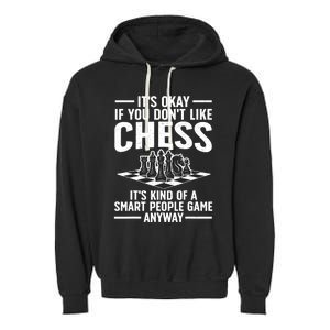 Cool Chess Players Art For Men Kids Chess Lover Novelty Garment-Dyed Fleece Hoodie