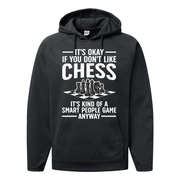 Cool Chess Players Art For Men Kids Chess Lover Novelty Performance Fleece Hoodie