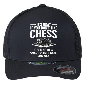 Cool Chess Players Art For Men Kids Chess Lover Novelty Flexfit Unipanel Trucker Cap