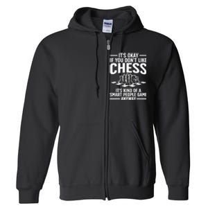 Cool Chess Players Art For Men Kids Chess Lover Novelty Full Zip Hoodie