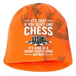 Cool Chess Players Art For Men Kids Chess Lover Novelty Kati - Camo Knit Beanie