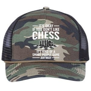 Cool Chess Players Art For Men Kids Chess Lover Novelty Retro Rope Trucker Hat Cap