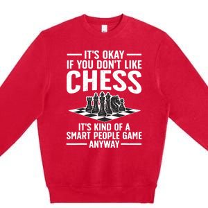 Cool Chess Players Art For Men Kids Chess Lover Novelty Premium Crewneck Sweatshirt