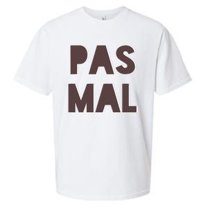 Chic Cute Pas Mal Not Bad Saying French Travel Language Sueded Cloud Jersey T-Shirt