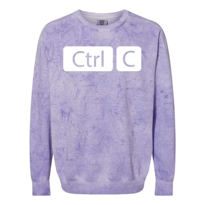 Control Copy Paste Ctrl+c Gift Colorblast Crewneck Sweatshirt