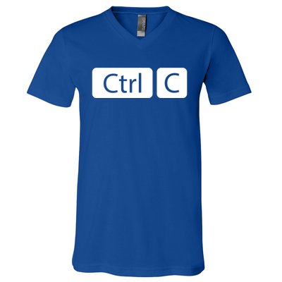 Control Copy Paste Ctrl+c Gift V-Neck T-Shirt