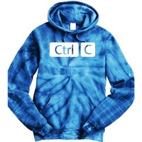 Control Copy Paste Ctrl+c Gift Tie Dye Hoodie