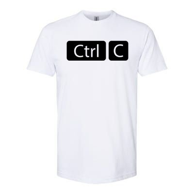 Control Copy Paste Ctrl+c Gift Softstyle CVC T-Shirt