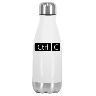 Control Copy Paste Ctrl+c Gift Stainless Steel Insulated Water Bottle